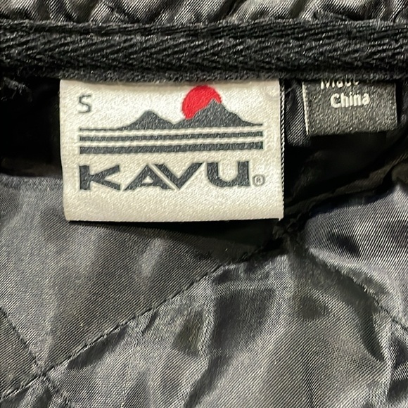 Kavu Zip Up Hooded Vest Kelly Green White Black Brown Tan Great for Fall Small - Picture 11 of 14